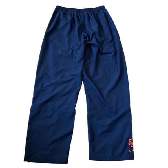 VTG Y2K Nike Syracuse University Track Pant Embroidered Zip  Ankle Lined Blue XL - Picture 6 of 11